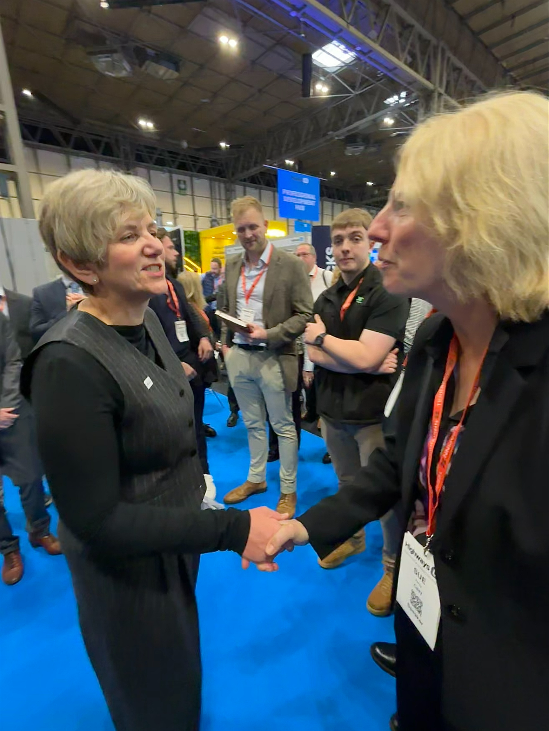 Lillian Greenwood MP, Minister for Future of Roads with CIHT Chief Executive Sue Percy  CBE